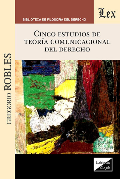Cover des Buchs: Cinco estudios de teoria comunicacional del derecho