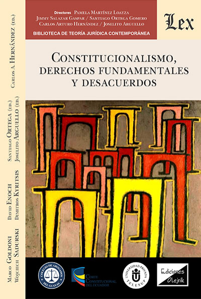 Cover of book: Constitucionalismo, derechos fundamentales y descuerdos