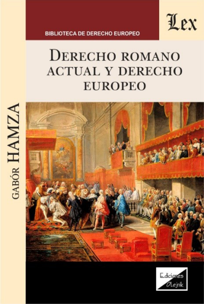 Cover of book: Derecho romano actual y derecho europeo
