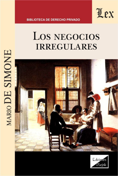 Cover des Buchs: Negocios irregulares