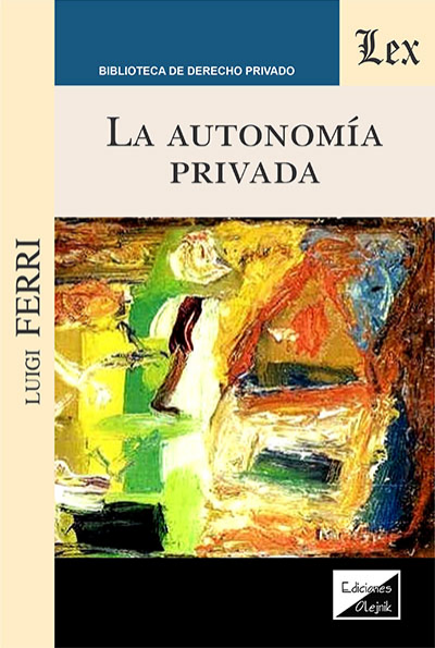 Cover des Buchs: Autonomía privada, la