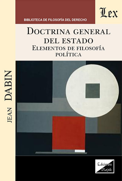 Cover of book: Doctrina general del estado. Elementos