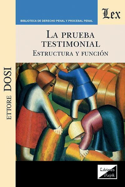 Cover des Buchs: Prueba testimonial. Estructura y función