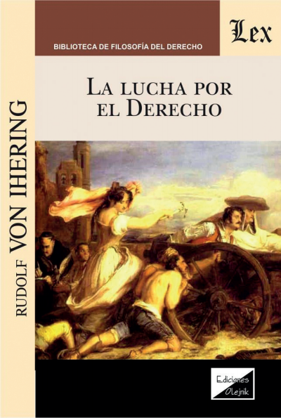 Cover of book: Lucha por el derecho, la