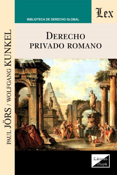 Cover of book: Derecho privado romano