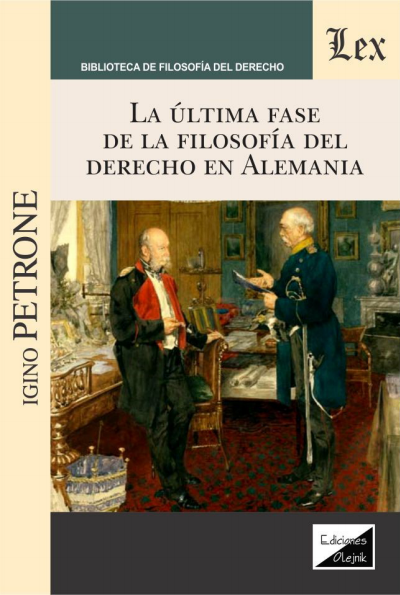 Cover des Buchs: Ultima fase de la filosofía del derecho en Alemania