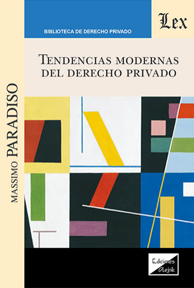 Cover des Buchs: Tendencias modernas del derecho privado