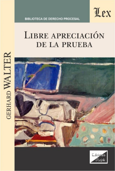 Cover of book: Libre apreciacion de la prueba