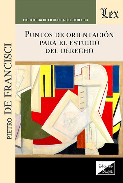 Cover des Buchs: Puntos de orientación para el estudio del derecho