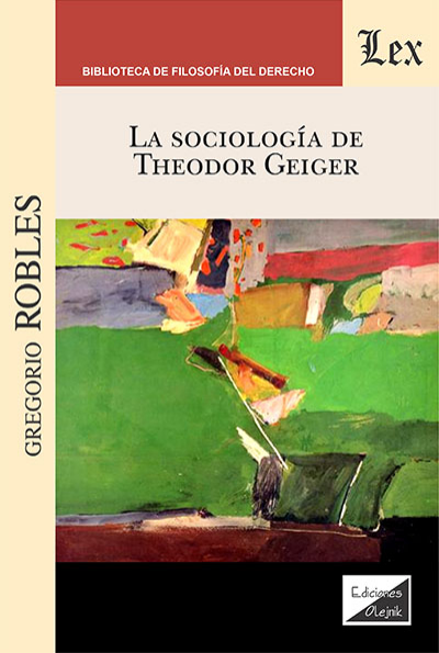 Cover des Buchs: Sociología de Theodor Geiger, la