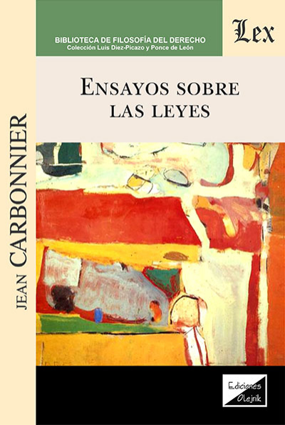 Cover des Buchs: Ensayos sobre las leyes