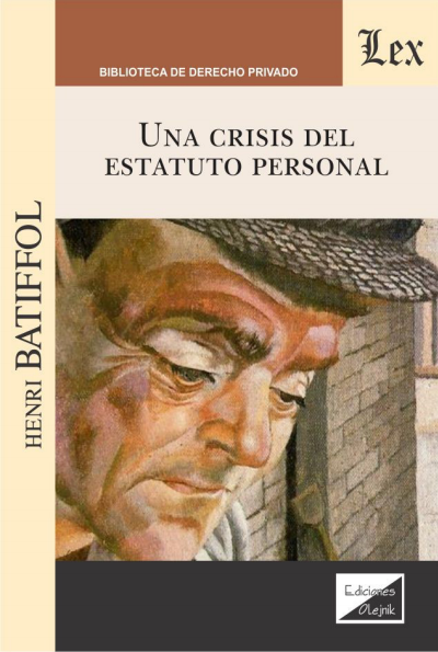 Cover des Buchs: Una crisis del estatuto personal