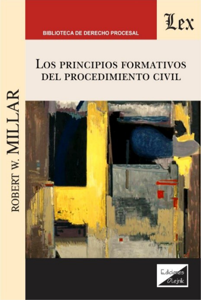 Cover of book: Principios formativos del procedimiento civil, los