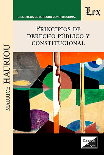 Cover of book: Principios de derecho público y constitucional