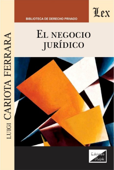 Cover des Buchs: Negocio juridico, el