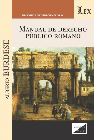 Cover of book: Manual de derecho público romano
