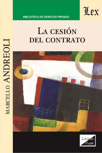 Cover des Buchs: Cesión del contrato, la