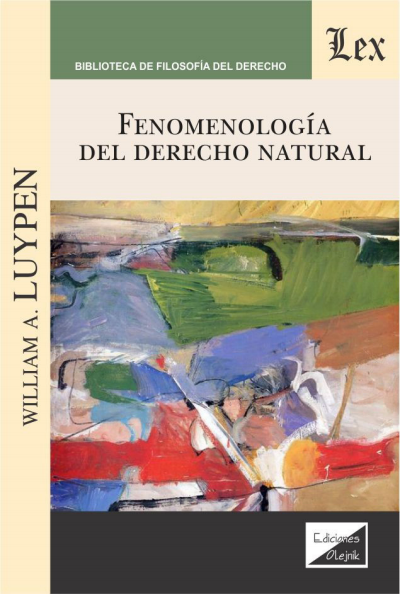 Cover des Buchs: Fenomenologia del derecho natural