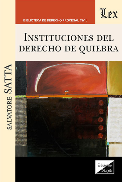 Cover des Buchs: Instituciones del derecho de quiebra