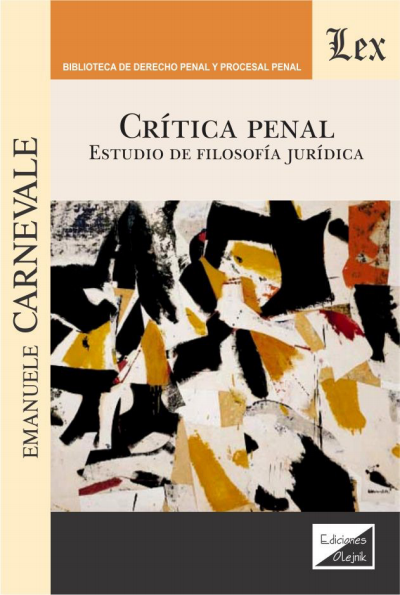 Cover des Buchs: Crítica penal. Estudio de filosofía jurídica