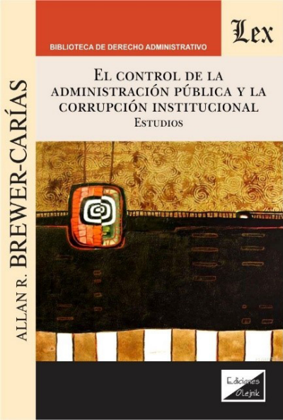 Cover of book: Control de la administración pública y la