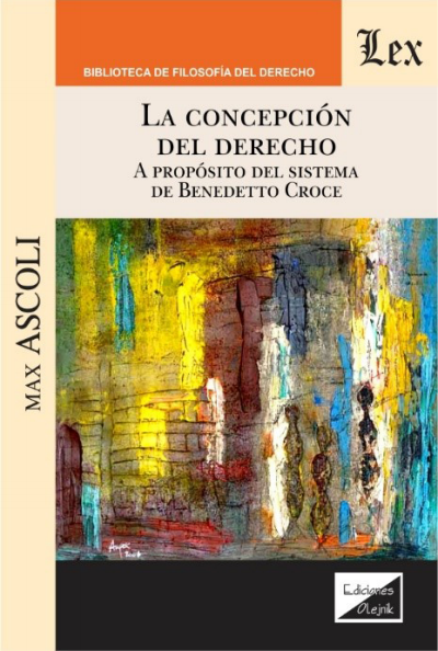 Cover des Buchs: Concepción del derecho. A proposito de