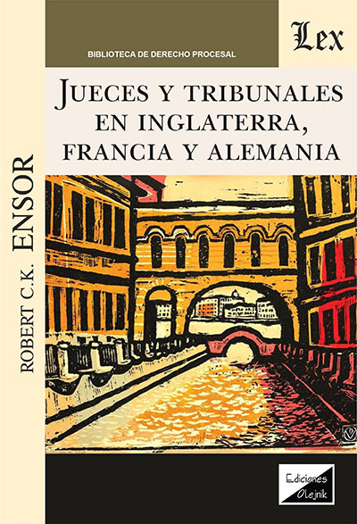Cover of book: Jueces y tribunales en Inglaterra, Francia