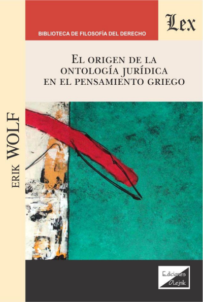 Cover des Buchs: Origen de la ontología jurídica en el pensamiento griego