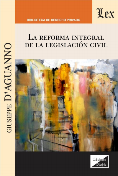 Cover of book: Reforma integral de la legislación civil