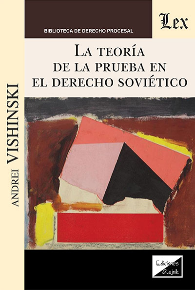 Cover des Buchs: Teorías de la prueba en el derecho soviético, La