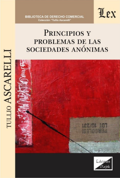 Cover des Buchs: Principios y problemas de las sociedades anónimas