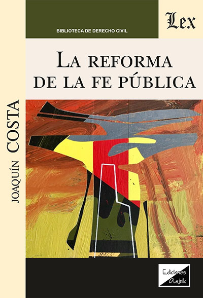 Cover of book: Reforma de la fe pública