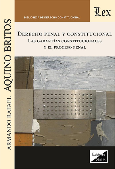 Cover of book: Derecho penal constitucional. Las garantías
