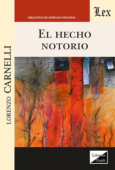 Cover des Buchs: Hecho notorio, El