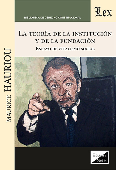 Cover of book: Teoría de la institución y de la fundación
