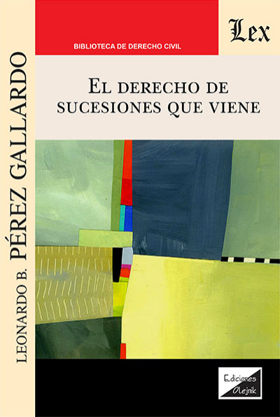 Cover of book: Derecho de sucesiones que viene