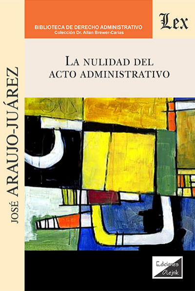 Cover des Buchs: Nulidad del acto administrativo, La