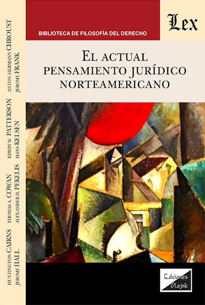 Cover des Buchs: Actual pensamiento juridico norteamericano
