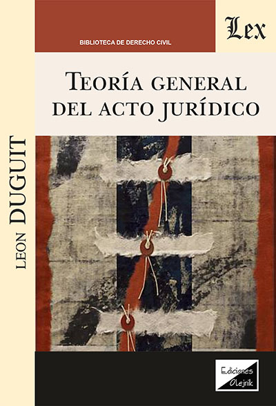 Cover des Buchs: Teoría general del acto jurídico