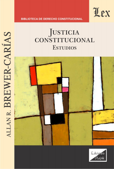 Cover of book: Justicia constitucional. Estudios