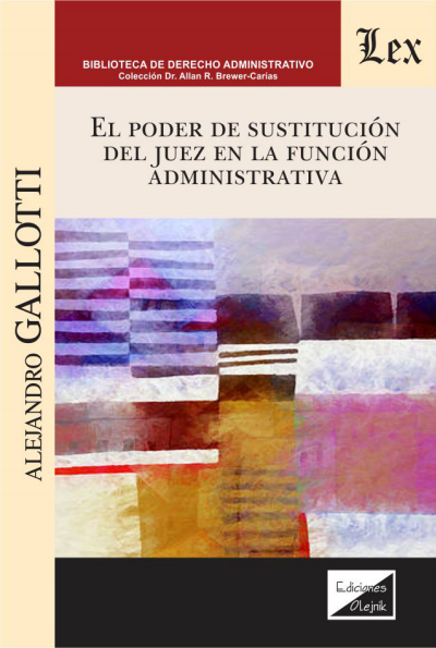 Cover des Buchs: Poder de sustitución del juez en la función administrativa
