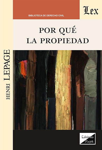 Cover des Buchs: Por qué la propiedad