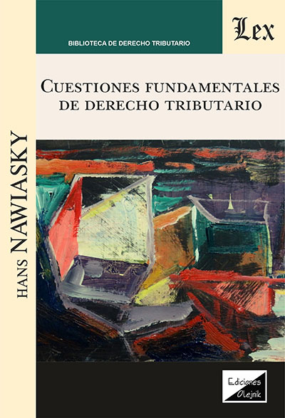 Cover of book: Cuestiones fundamentales de derecho tributario