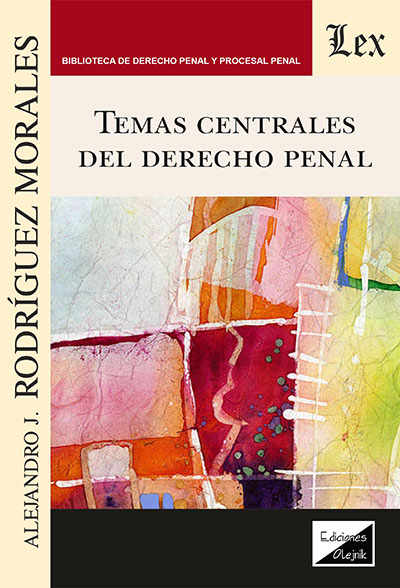 Cover of book: Temas centrales del derecho penal