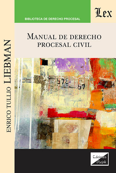 Cover des Buchs: Manual de derecho procesal civil