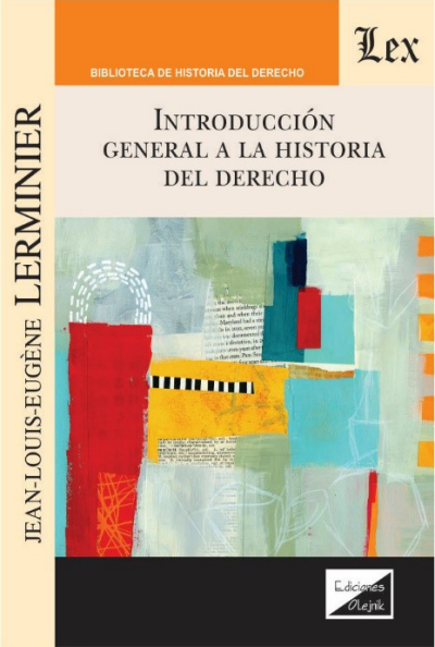 Cover des Buchs: Introducción general a la historia del derecho
