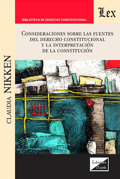 Cover of book: Consideraciones sobre las fuentess del derecho constitucional