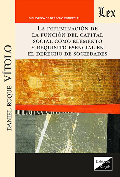 Cover of book: Difuminación de la función del capital social como elemento
