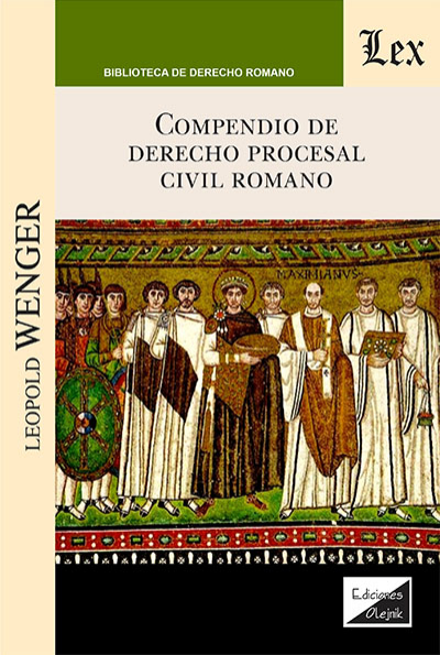 Cover of book: Compendio de derecho procesal civil romano