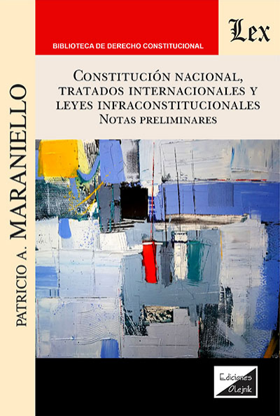 Cover of book: Constitución nacional, tratados internacionales y leyes